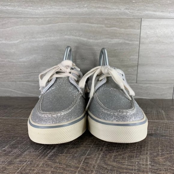Women's SPERRY Glitter Patent Boat Shoe - Picture 2 of 11